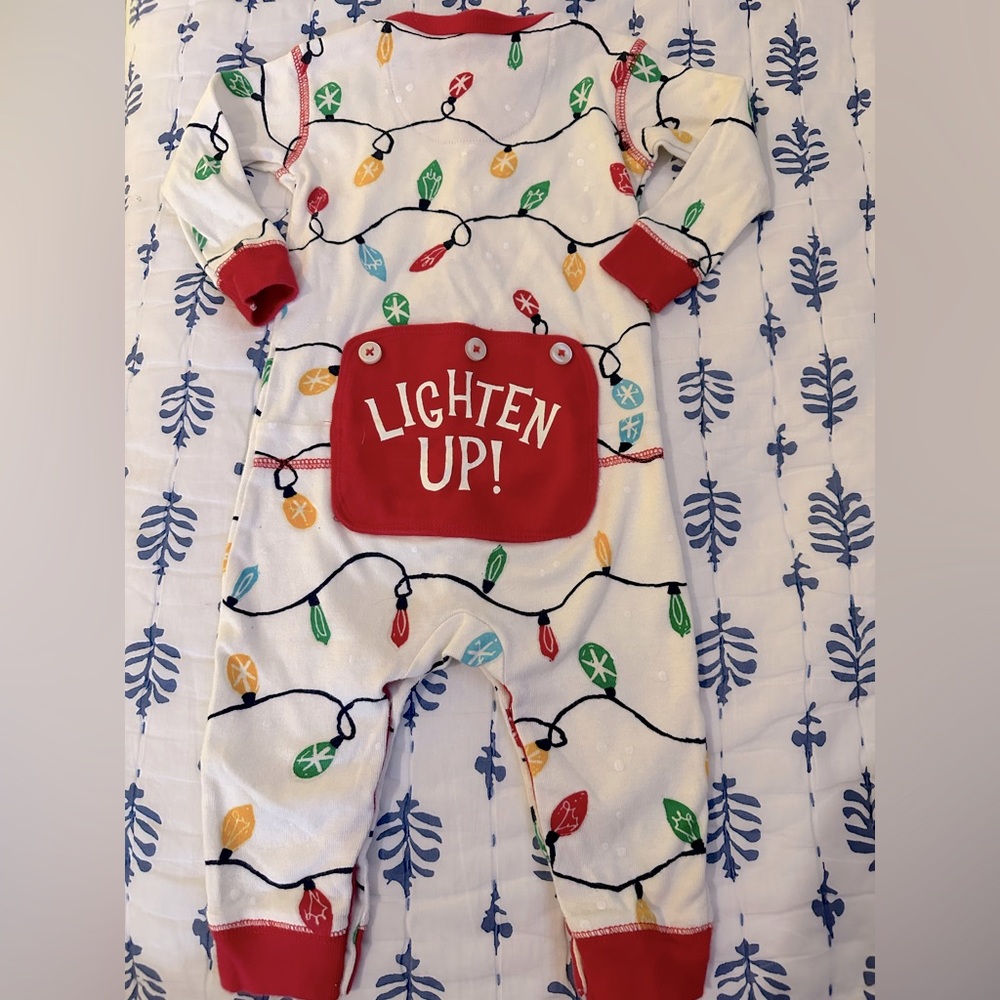 Christmas Lights Pajamas Little Blue House